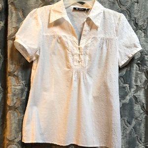 2 for $15 Milano size M white summer cotton top.